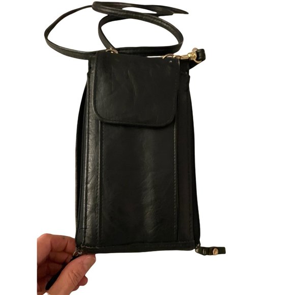 Black Moda Italia Crossbody Wallet - Picture 3 of 14